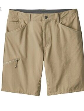 Patagonia Quandary Shorts Men's 36 El Cap Khaki Hiking Trail Stretch UPF 50+